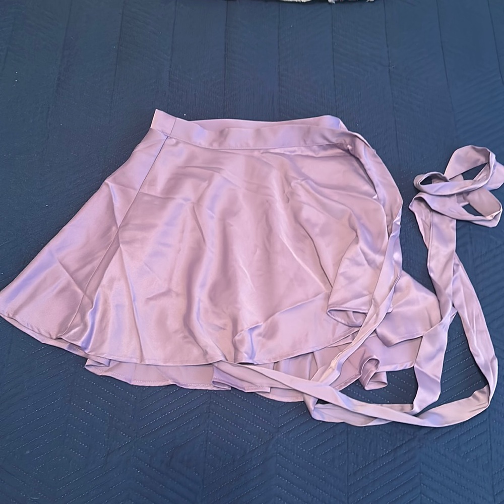 SHEIN light purple tie skirt